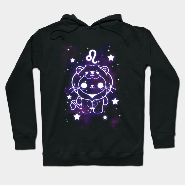 Leo kawaii zodiac sign Hoodie by NemiMakeit